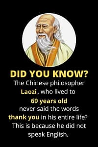 Laozi Confucius never said thank you
